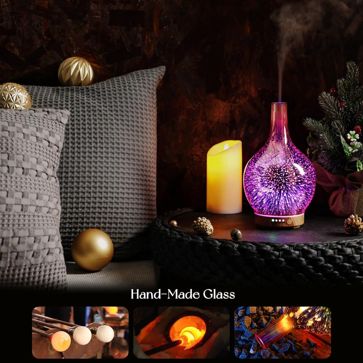 150Ml Handmade Essential Oil Diffuser 6H Runtime